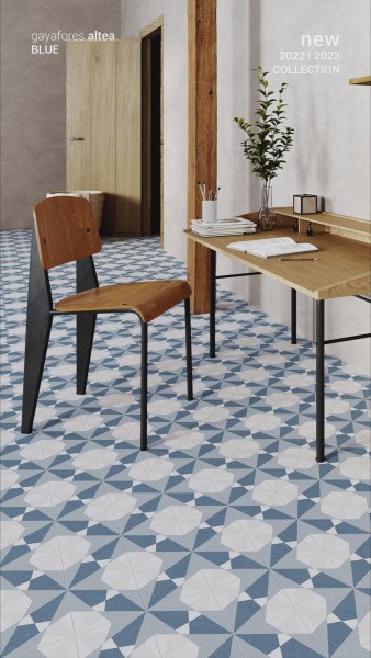 Универсальная плитка (керамогранит) Gayafores Altea Blue 33.15x33.15 см