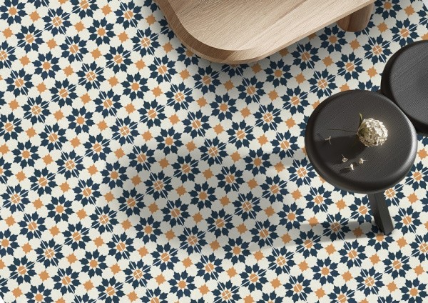 Универсальная плита (керамогранит) Ennface Maraya Blue Matt 20x20 см