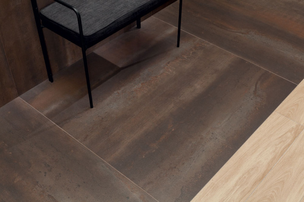 Универсальная плитка (керамогранит) Tubadzin Tin brown LAP 79.8x79.8 см