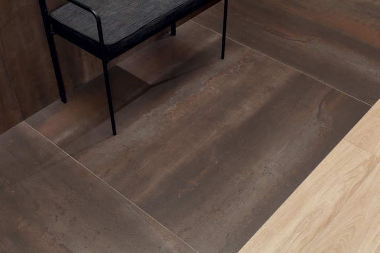 Универсальная плитка (керамогранит) Tubadzin Tin brown LAP 79.8x79.8 см