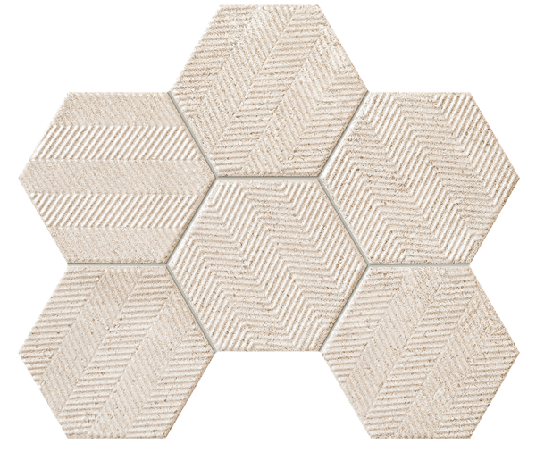 Настенная мозаика Tubadzin Sfumato hex 28,9x22,1 см