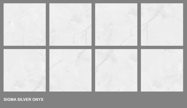 Напольная плитка (керамогранит) Lavit Sigma Silver Onyx glossy 60x60 см