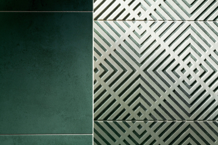 Настенная плитка Tubadzin Touch green 29,8x59,8 см