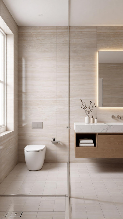 Универсальная плитка (керамогранит) Farro Marbella Travertine Crema Matt+Carving 120x60 см