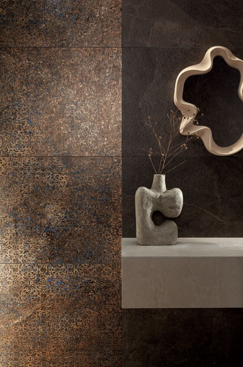 Универсальная плитка (керамогранит) Tubadzin Grand Cave Brown STR 119.8x59.8 см