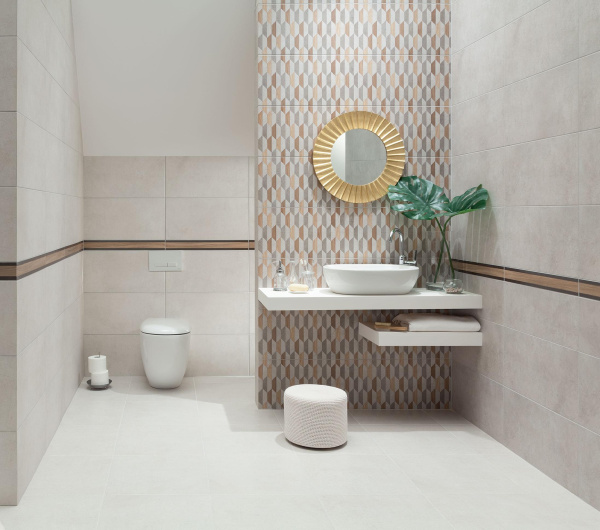 Настенный декор Domino Dover graphite geo 60.8x30.8 см