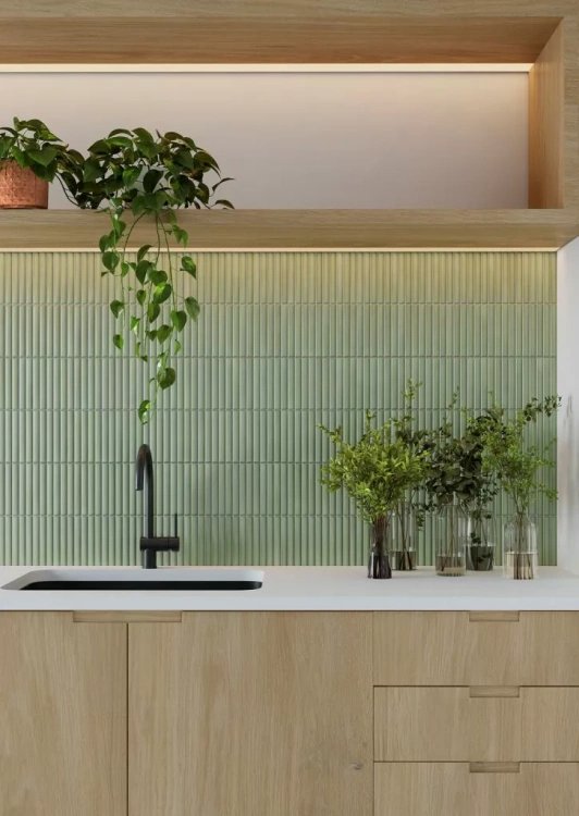 Настенная плитка (из керамогранита) Gayafores Deco Lingot Mint 32x62.5 см