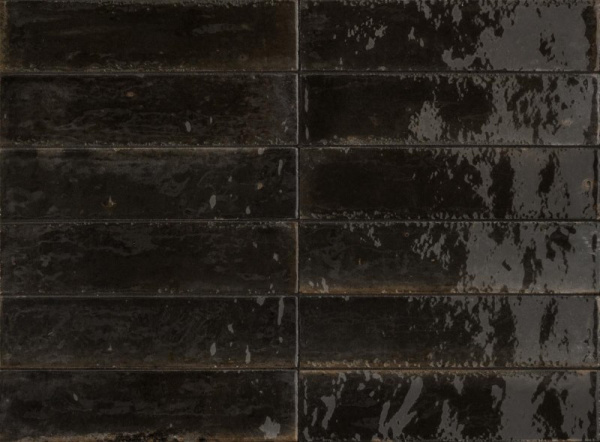 Универсальная плитка (керамогранит) Marazzi LUME BLACK 6*24 см