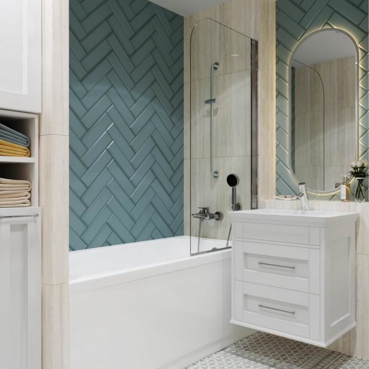 Ванна прямоугольная 1acreal London 150x70 см