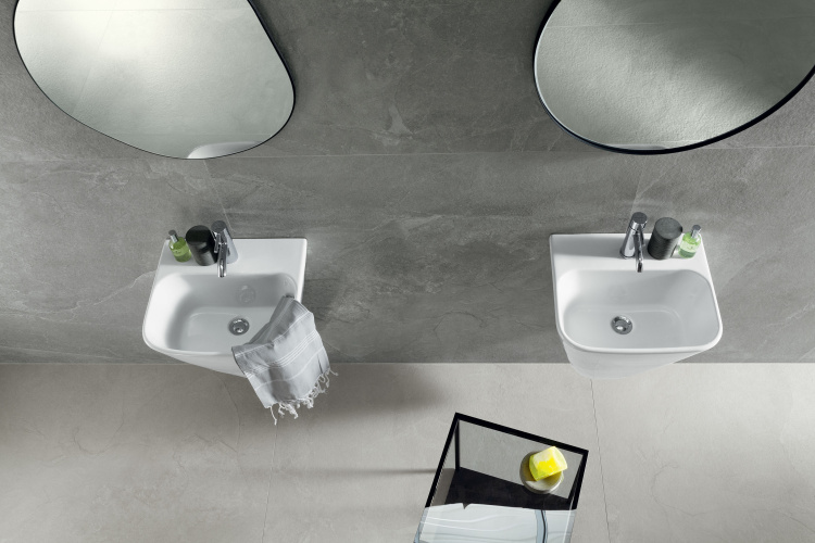 Универсальная плитка (керамогранит) Tubadzin Grand Cave Ivory STR 119.8x119.8 см