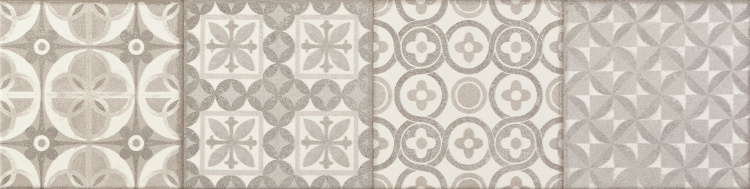 Настенный бордюр Duo szara 608 x 148 mm 