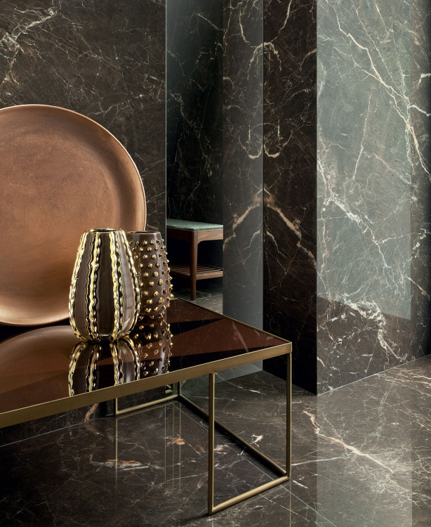 Универсальная плитка (керамогранит) Tubadzin Shinestone Black 119.8x119.8 см