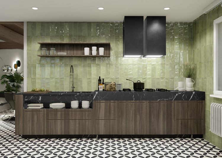 Настенная плитка Mainzu Cinque Terre Emerald 10x30 см