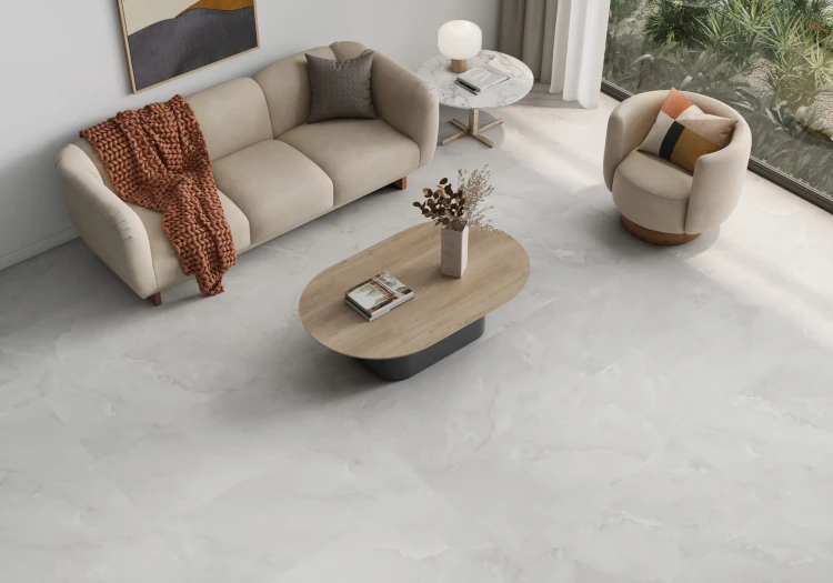 Универсальная плитка (керамогранит) Azulev Serene Marble White 120x60 см