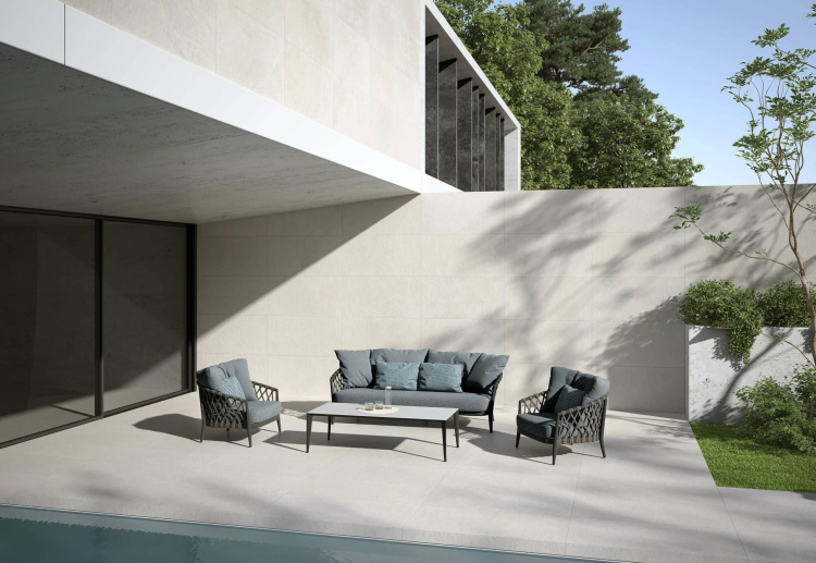 Универсальная плитка (керамогранит) Azuvi Slate White 120x60 см