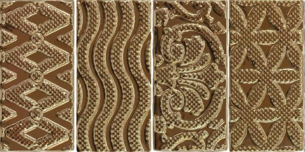 Настенный декор Equipe Masia JEWEL Gold  7,5*15 см