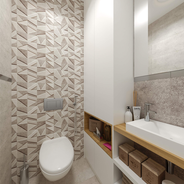 Настенная плитка Arte Bellante grey geo STR 29.8x59.8 см