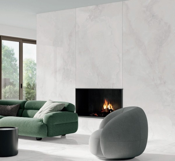 Универсальная плитка (керамогранит) Alaplana Maxitech Bibury White Pulido 120x280 см