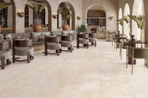 Универсальная плитка (керамогранит) Ennface Travertine Cross Beige Matt 120x60 см