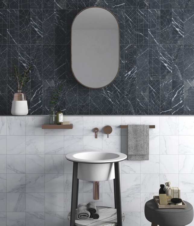 Универсальная плитка (керамогранит) Gayafores Velvet Blanco 33,15 x 33.15 см