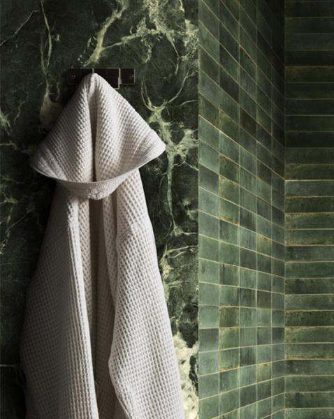 Универсальная плитка (керамогранит)  Marazzi LUME GREEN 6*24 см