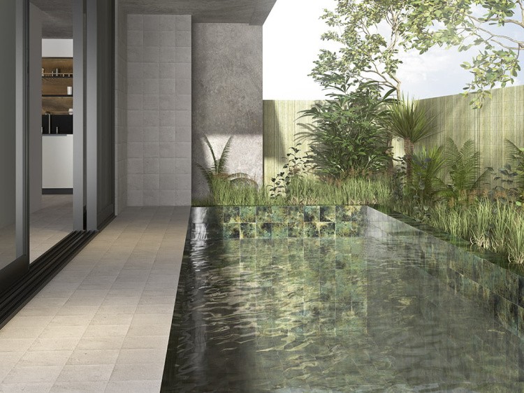 Универсальная плитка (керамогранит) Mainzu Ocean Green 20x20 см