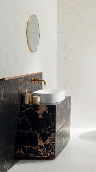 Настенный декор Tubadzin Gold Moon dark 89.8x32.8 см