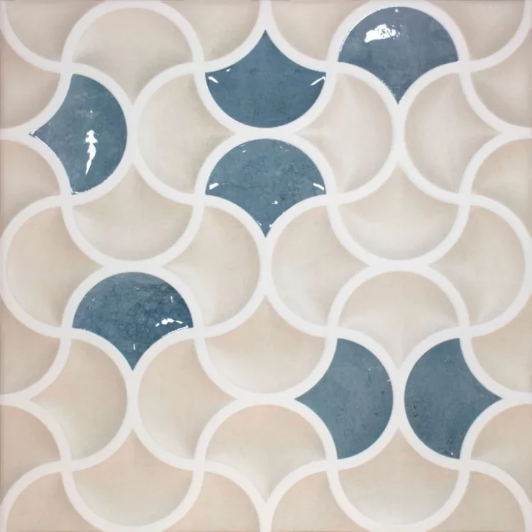 Настенная плитка (из керамогранита) Realonda Bari Lattice Sand Aqua 33x33 см