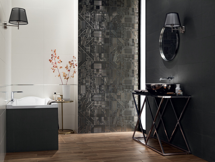 Настенный декор Domino Duo graphite B 29.8x59.8 см