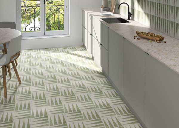 Универсальная плитка (керамогранит) Mainzu Decor Green Two 20x20 см
