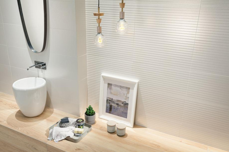 Настенная плитка Tubadzin Reflection White 29,8x59,8 см