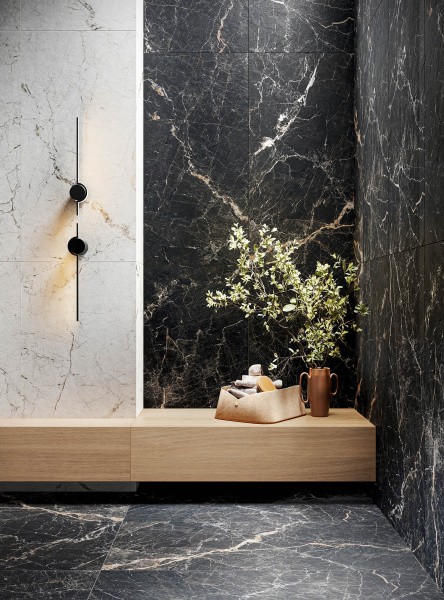 Напольная плитка (керамогранит) Arte Veneto black STR 59.8x59.8 см