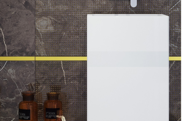 Настенная плитка Tubadzin Chisa graphite 32,8x89,8 см Настенная плитка Tubadzin Chisa graphite 32,8x89,8 см