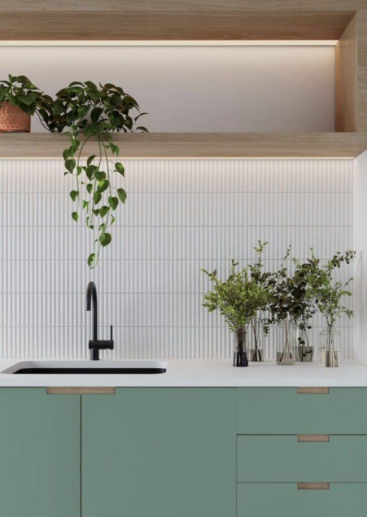 Настенная плитка (из керамогранита) Gayafores Deco Lingot White 32x62.5 см