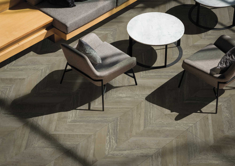 Универсальная плитка (керамогранит) Aparici Chevron Walnut Stamp 49.75x99.55 см Универсальная плитка (керамогранит) Aparici Chevron Walnut Stamp 49.75x99.55 см