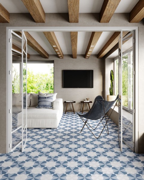 Универсальная плитка (керамогранит) Gayafores Altea Blue 33.15x33.15 см