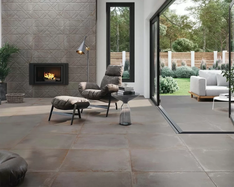 Универсальная плитка (керамогранит) Ibero Ruggine Titan LAP 75x75 см