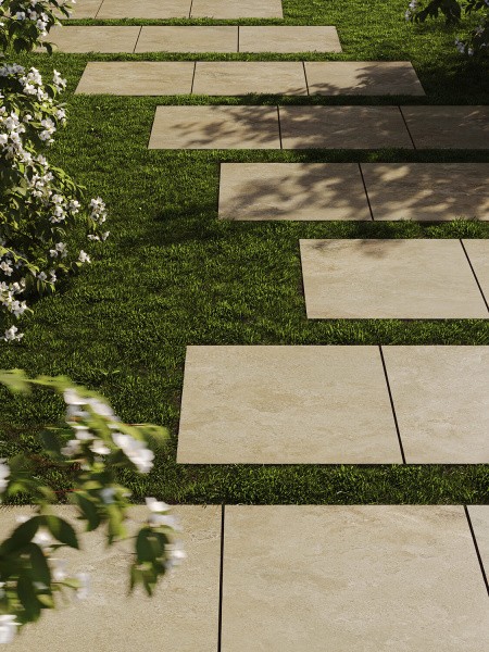 Утолщенная плитка (керамогранит) Tubadzin Escala Beige koraTER STR 59.8x59.8x1.8 см