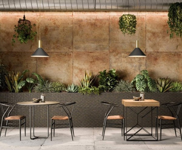 Ð£Ð½Ð¸Ð²ÐµÑ€ÑÐ°Ð»ÑŒÐ½Ð°Ñ Ð¿Ð»Ð¸Ñ‚ÐºÐ° (ÐºÐµÑ€Ð°Ð¼Ð¾Ð³Ñ€Ð°Ð½Ð¸Ñ‚) Aparici Steel black stamping Natural 49.75x99.55 ÑÐ¼