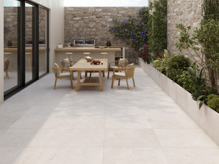 Универсальная плитка (керамогранит) Rocersa Slate Mix White 120x60 см