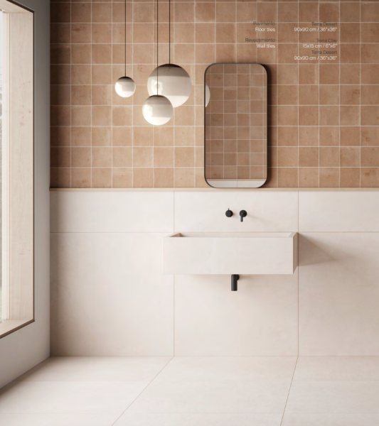 Настенная плитка (из керамогранита) Azuvi Terra White 30x90 см