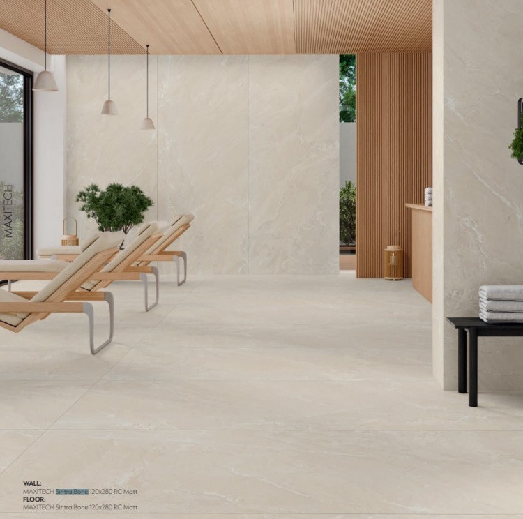 Универсальная плитка (керамогранит) Alaplana Maxitech Sintra Bone MAT 120x280 см Универсальная плитка (керамогранит) Alaplana Maxitech Sintra Bone MAT 120x280 см