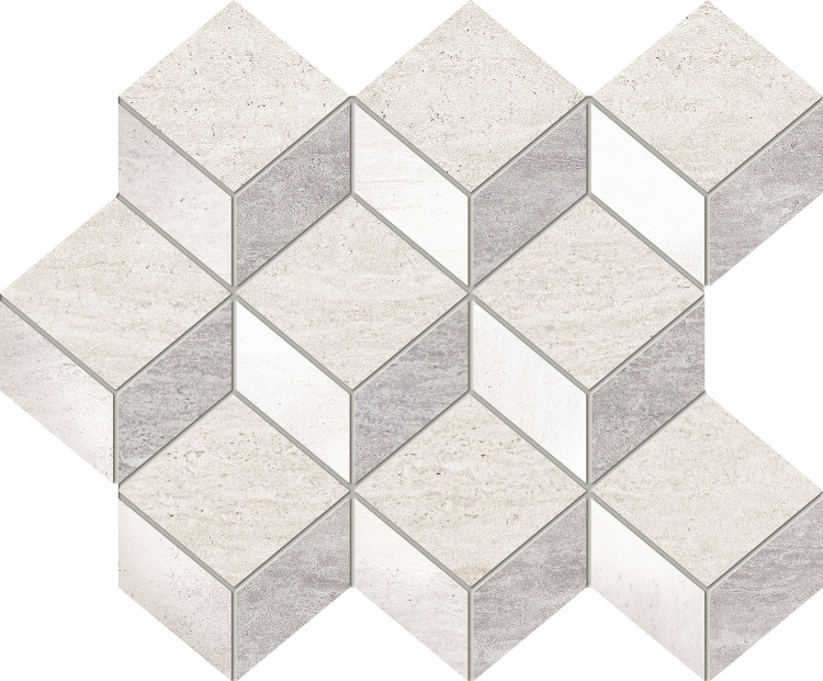 Настенная мозаика Domino Blink grey 29.8x24.5 см