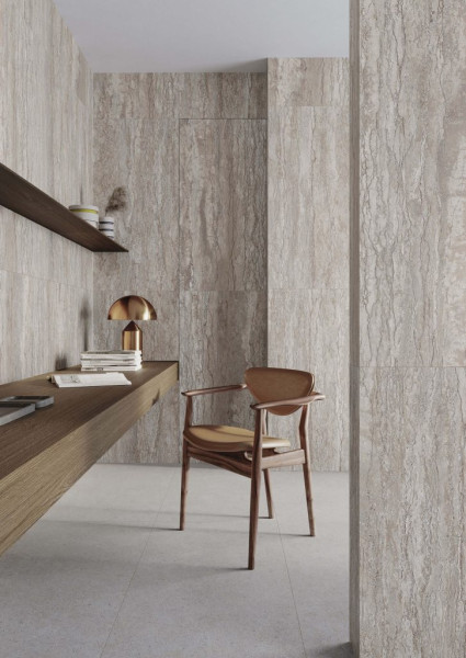Универсальная плитка (керамогранит) Gayafores Travertino Silver 59.1x119.1 см