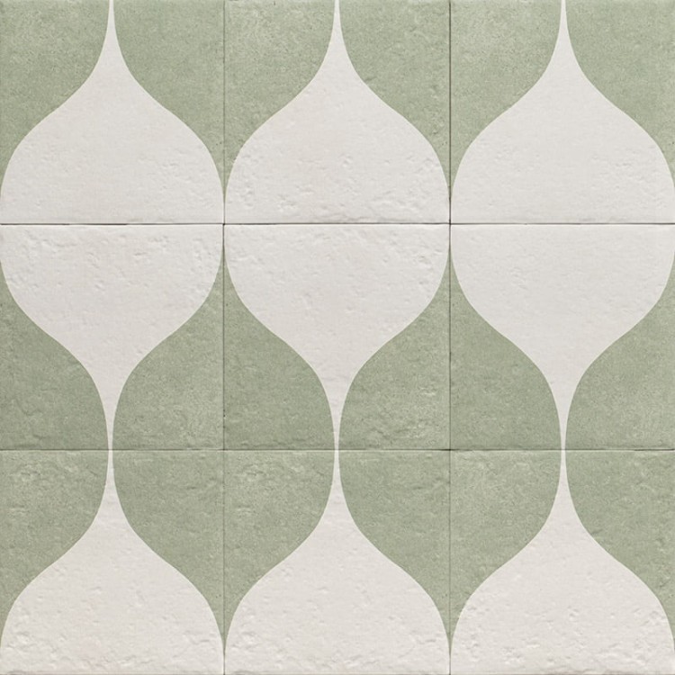 Универсальная плитка (керамогранит) Mainzu Decor Green Two 20x20 см