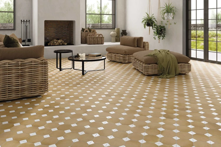 Универсальная плитка (керамогранит) Realonda Dover Terra White 33x33 см