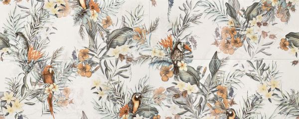 Настенный декор Arte Scarlet birds 149,8x59,8 см