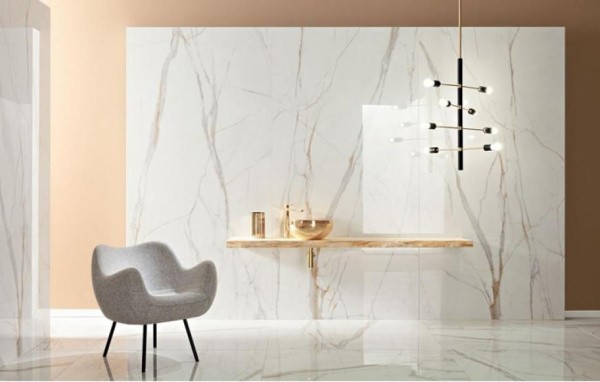 Универсальная плитка (керамогранит) Tubadzin Marmo D`Oro POL 274.8x119.8 см