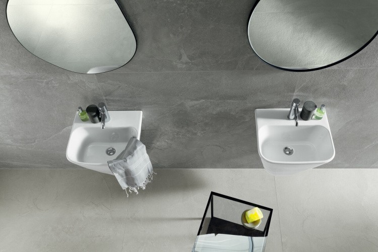 Универсальная плитка (керамогранит) Tubadzin Grand Cave Grey STR 274.8x119.8 см