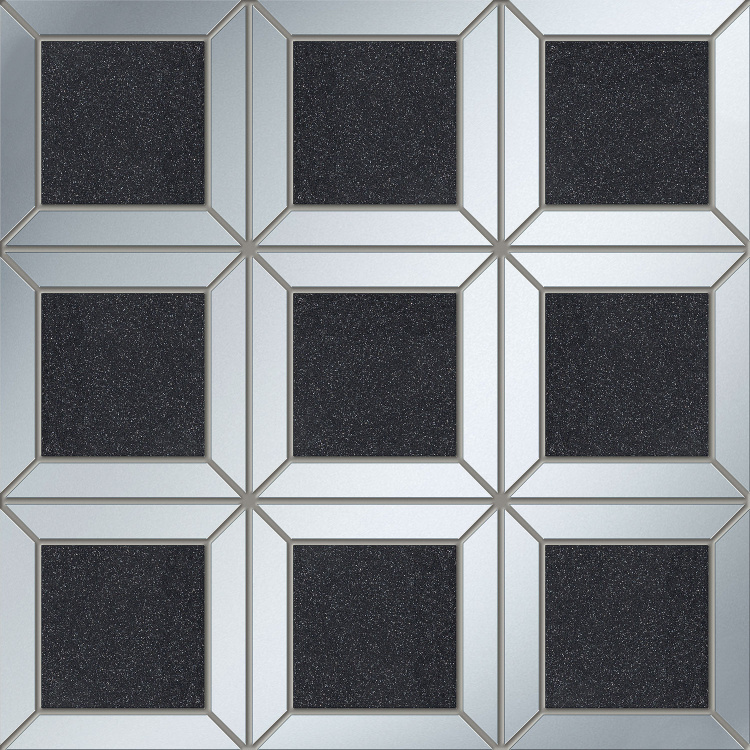 Настенная мозаика Tubadzin Lucid square black 29,8x29,8 см
